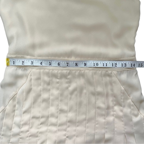 NWT Lovers & Friends Sophistication Cream Collared Pleated Mini Dress sz S - Picture 11 of 16